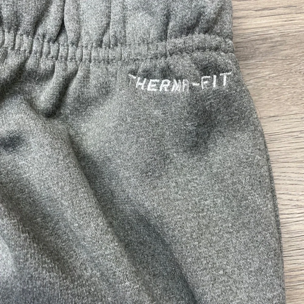 Nike Sweatpants Men L Gray Therma-Fit Fleece Gym Lift Athletic